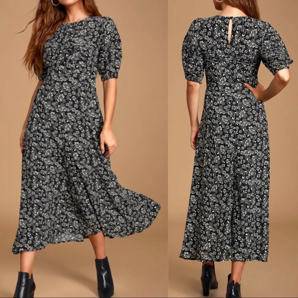 Free people floral midi dress